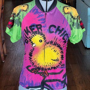 Biker Chick Cycling Jersey size large